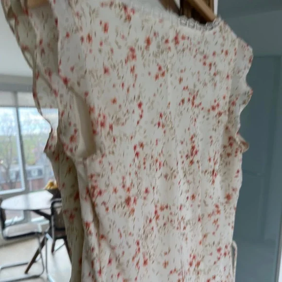 90s Vintage midi dainty floral dress 🤍🍋 - Picture 10 of 10